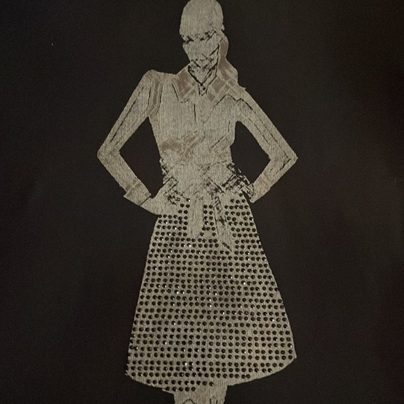 2/$30 Tristan Sleeveless Black Fashion Lady Print Top Size XS - Picture 12 of 15